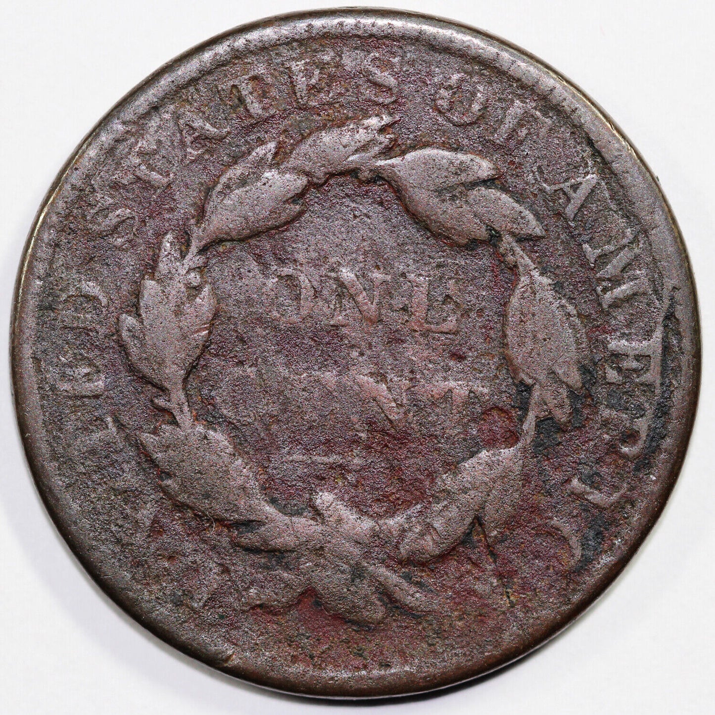 1835 1c N-9 Matron Head Large Cent