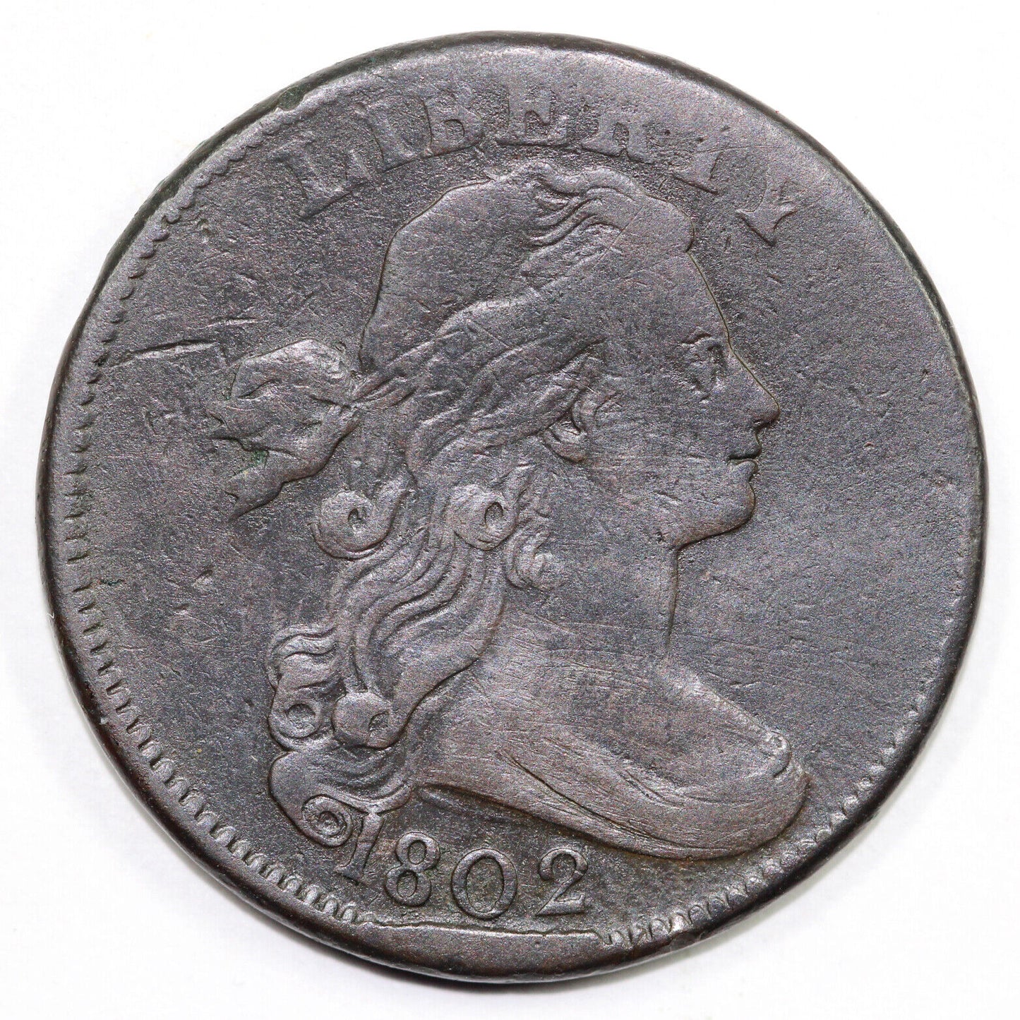 1802 1c S-225 Draped Bust Large Cent