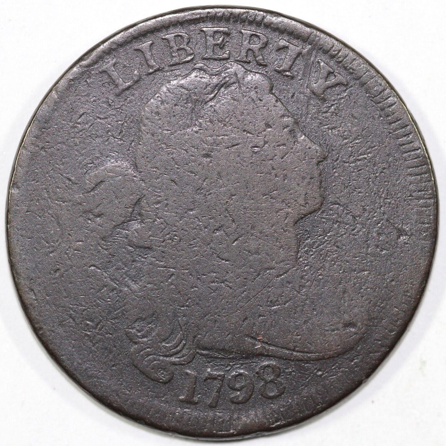 1798 1c S-145 Draped Bust Large Cent