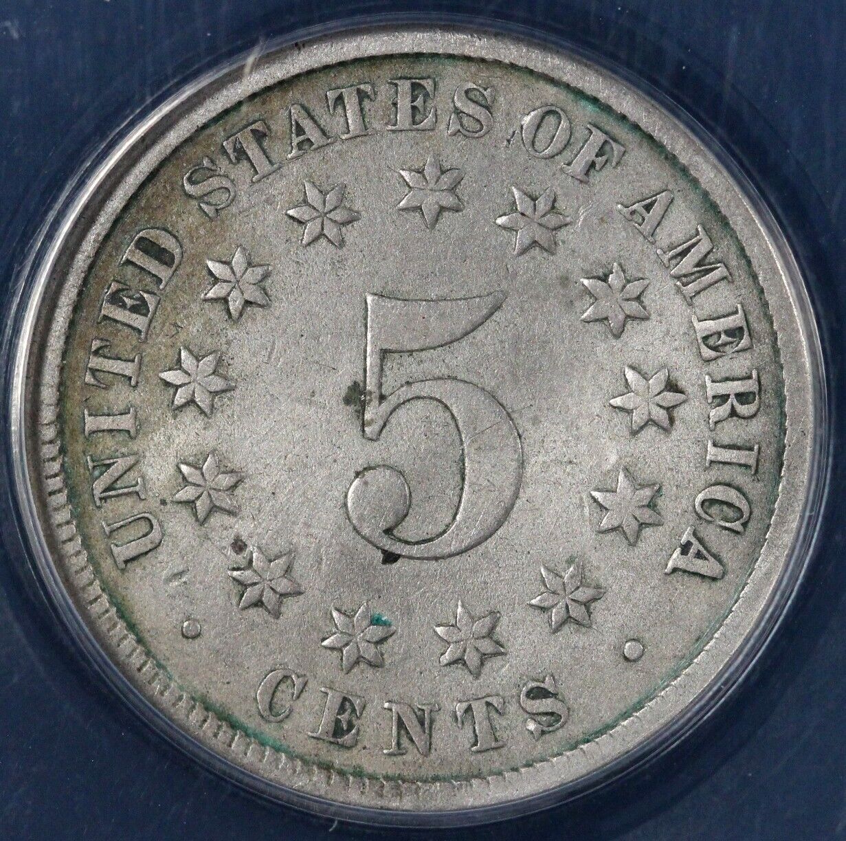 1870 5c Shield Nickel ANACS VF 30