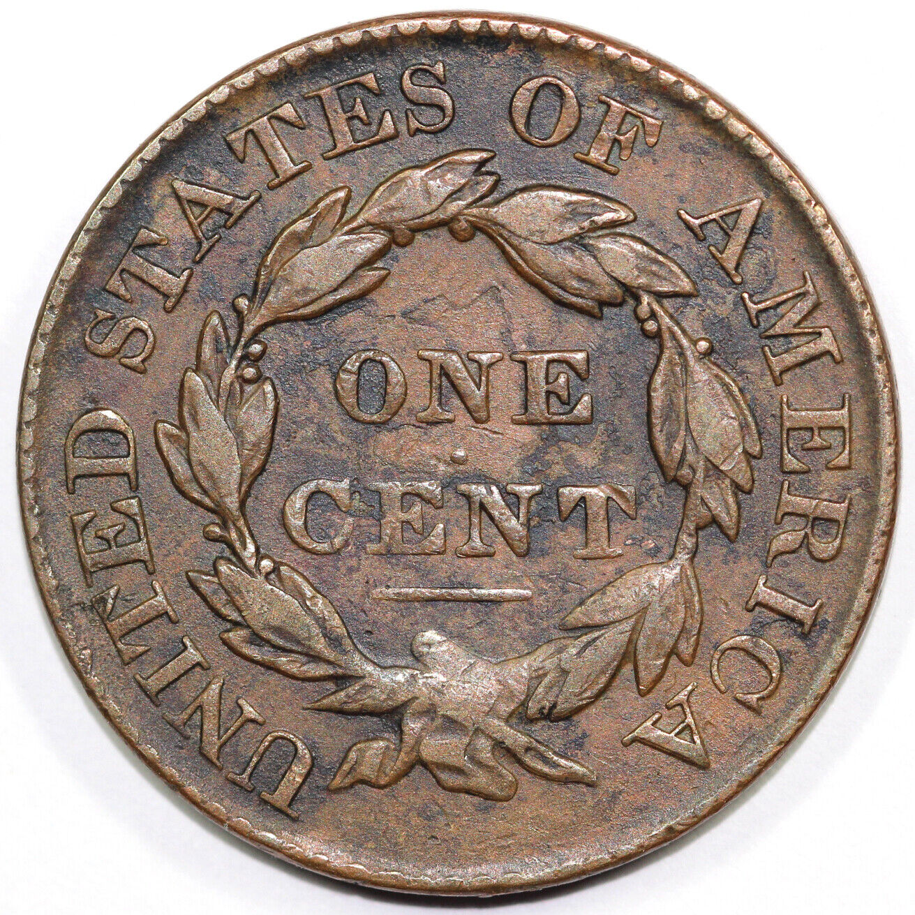 1827 1c N-1 Coronet or Matron Head Large Cent