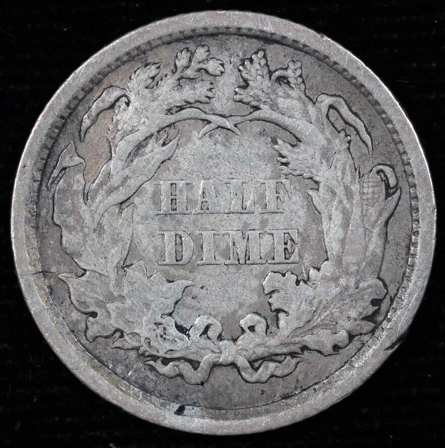 1861 H10c Seated Liberty Half Dime