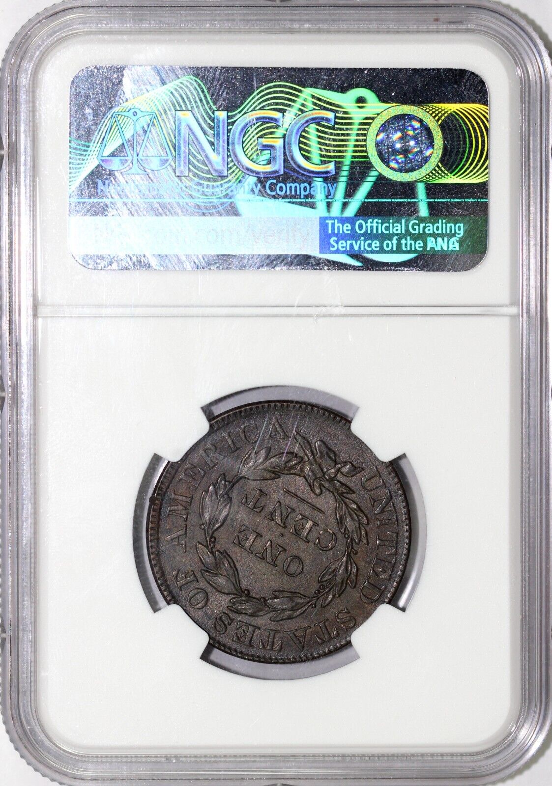 1834 1c N-6 Matron Head Large Cent NGC MS 61 BN