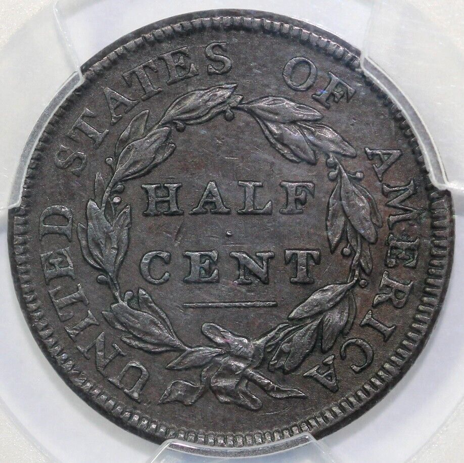 1809 1/2c C-2 Classic Head Half Cent PCGS XF 45