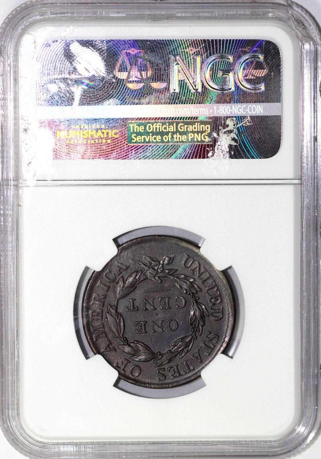 1817 1c Matron Head Large Cent NGC AU 58 BN