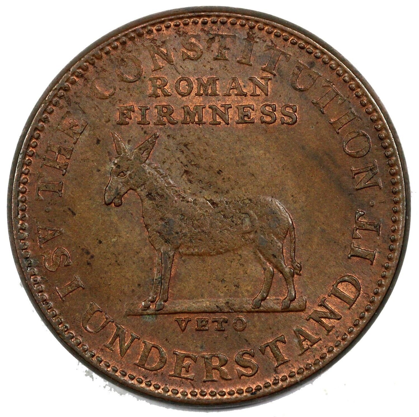 1837 HT-70 Low 51 I Take the Responsibility Hard Times Token
