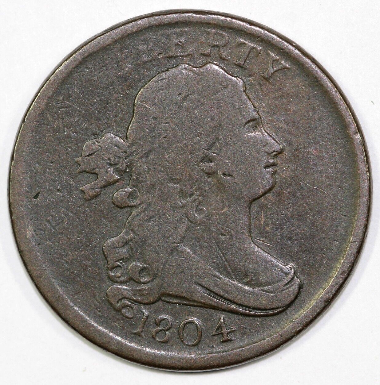 1804 1/2c C-13 Draped Bust Half Cent