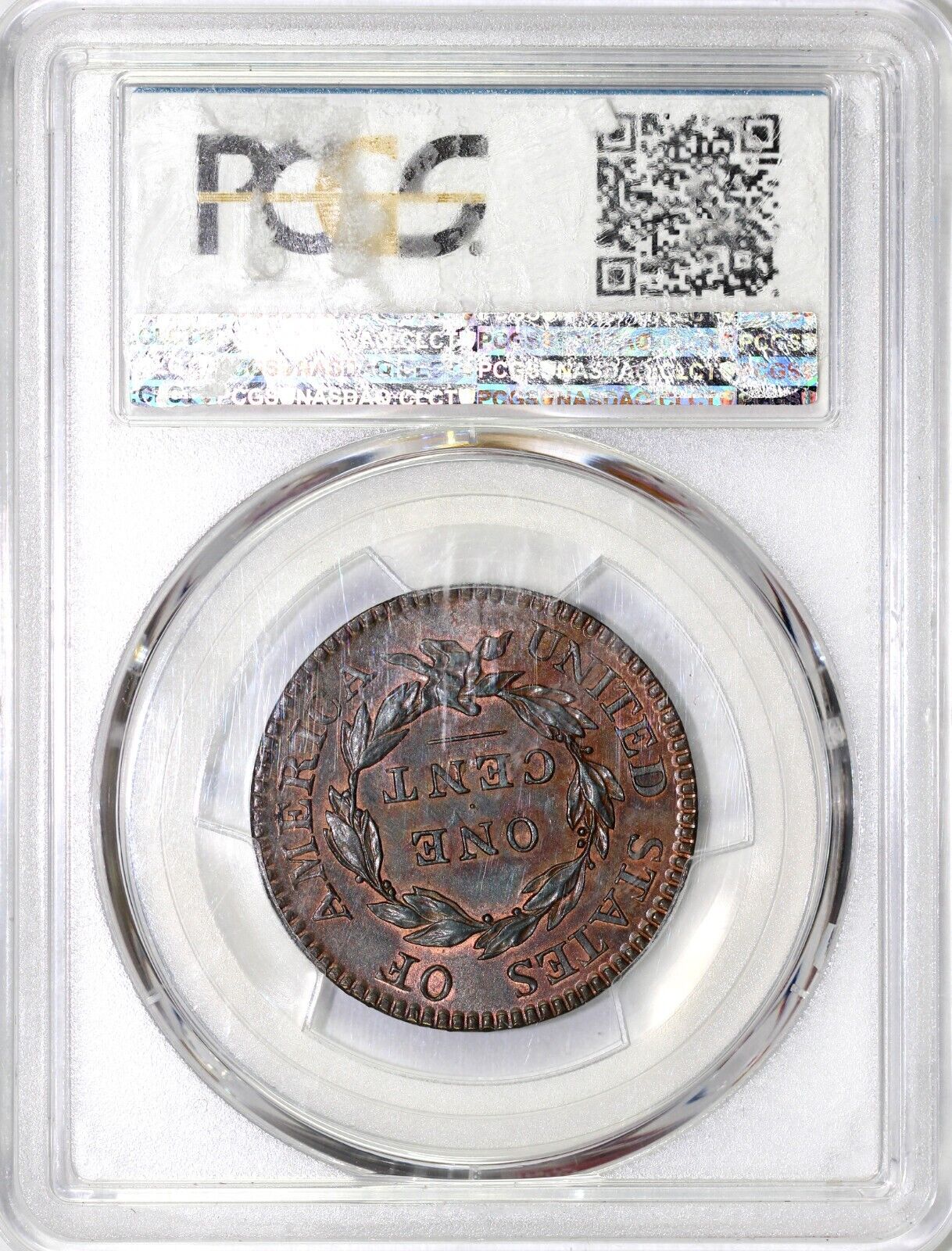 1817 1c 13 Stars Coronet or Matron Head Large Cent PCGS MS 64 BN
