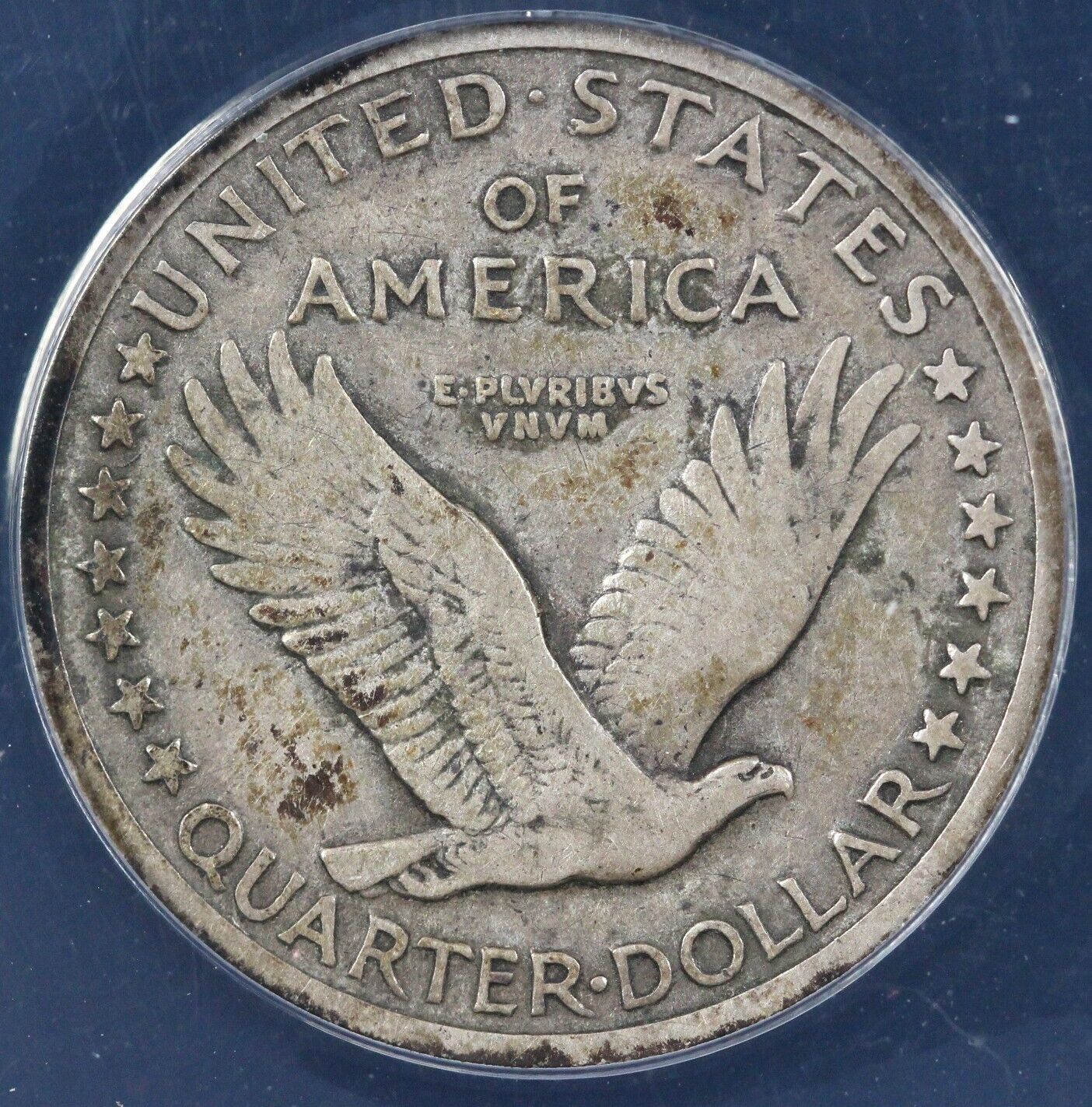 1917 25c Type 1 Standing Liberty Quarter ANACS VF 25 DETAILS SCRATCHED