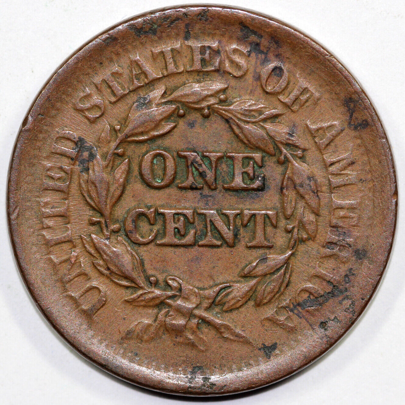 1852 1c Braided Hair Large Cent