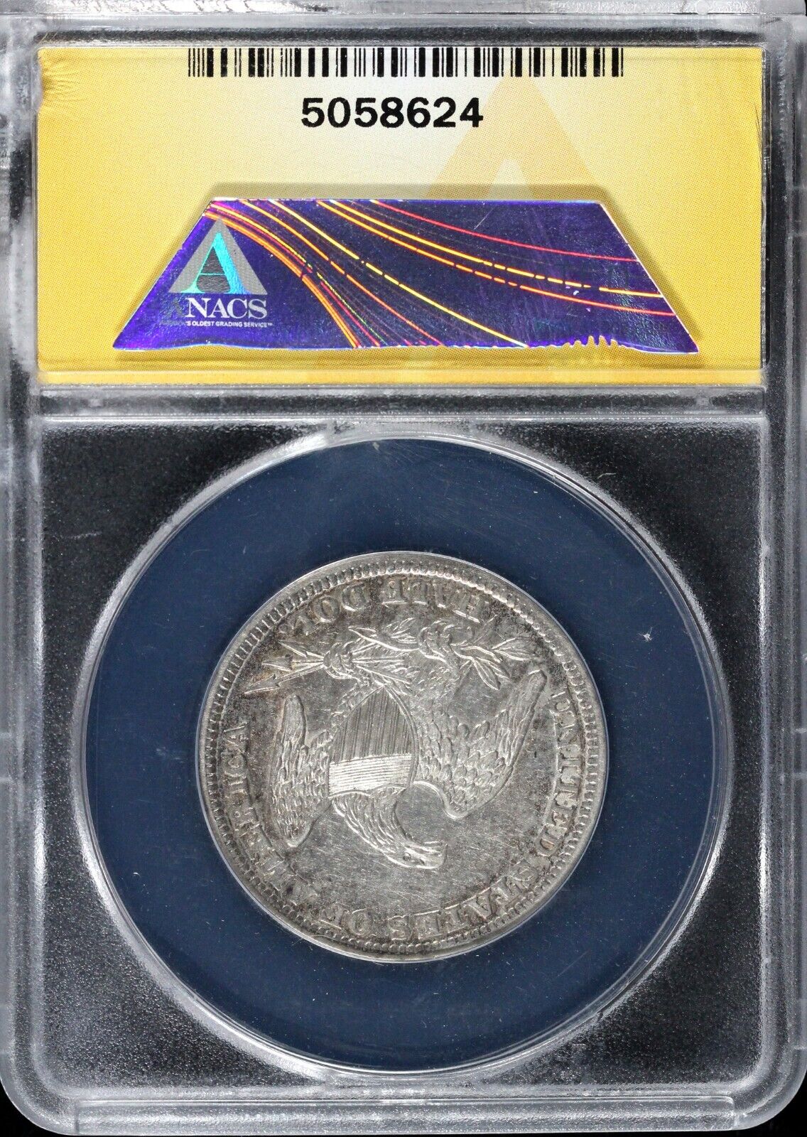1838 50c Capped Bust Half Dollar ANACS AU 55 DETAILS CLEANED