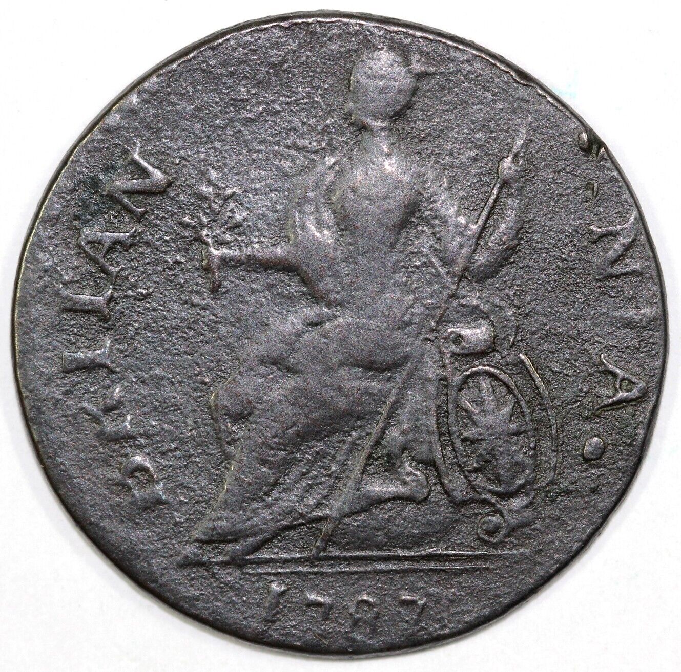 1787 1c V.17-87A Machins Mills Colonial Copper Coin
