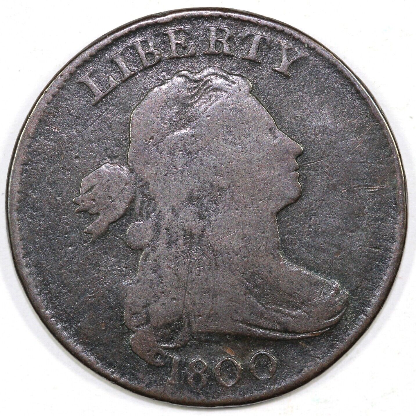 1800 1c S-200 Draped Bust Large Cent