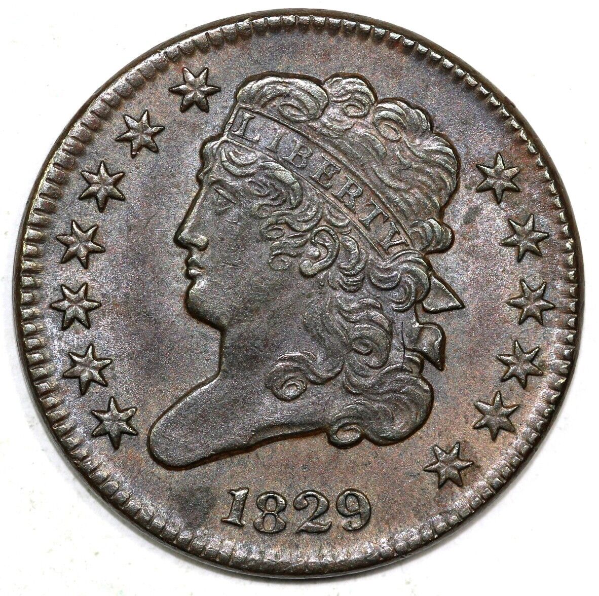1829 1/2c C-1 Classic Head Half Cent