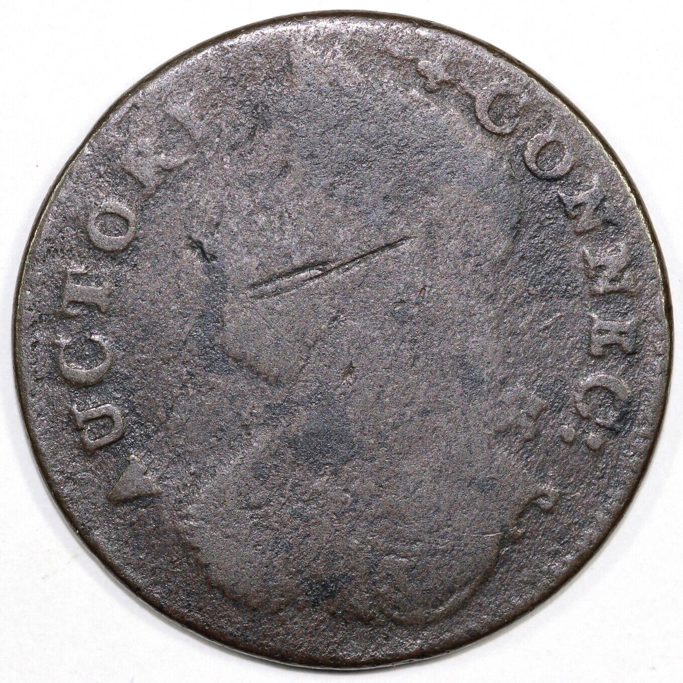 1787 1/2p Connecticut M.17.23 Colonial Copper Coin
