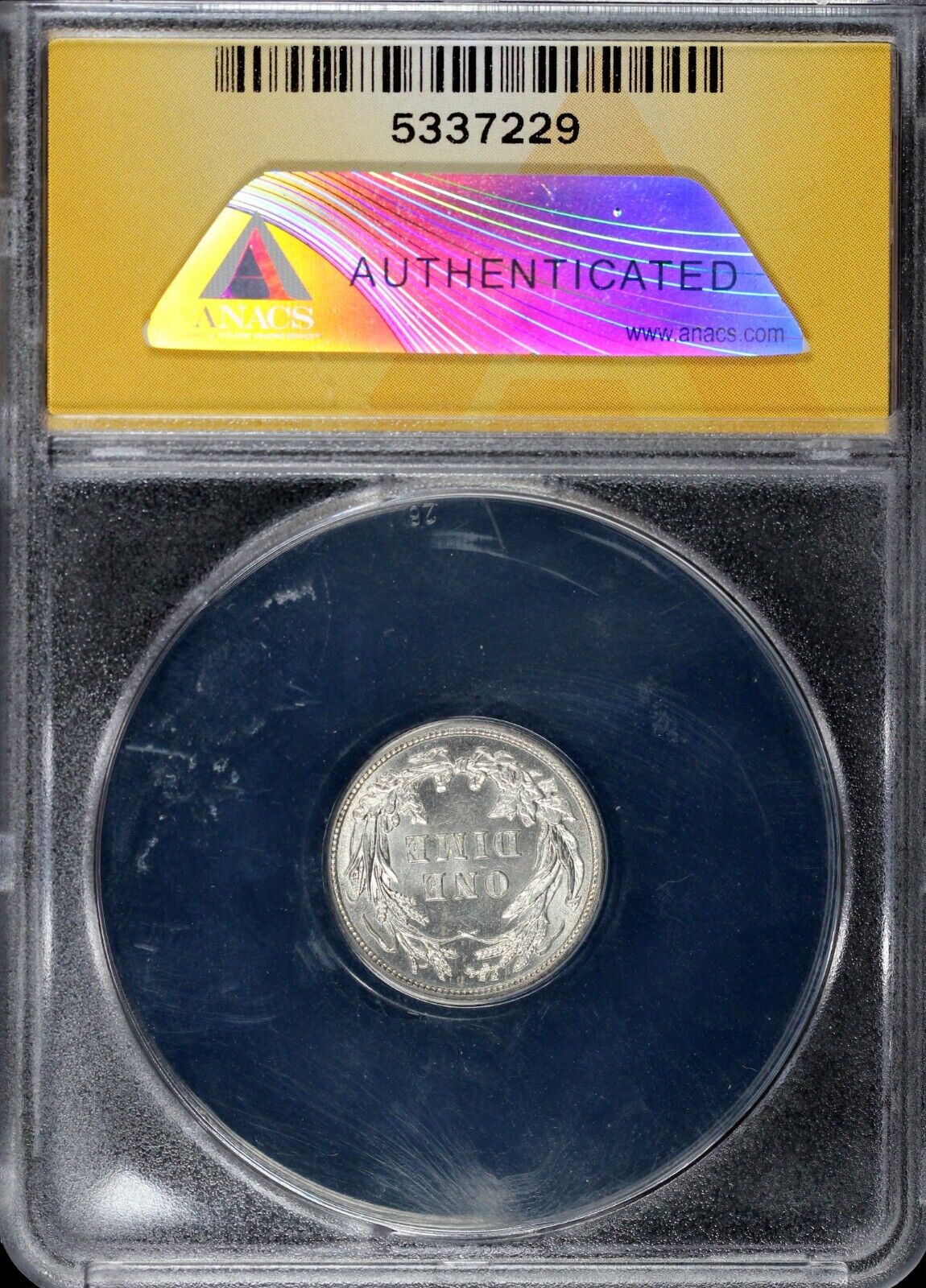 1911 10c Barber Dime ANACS MS 61