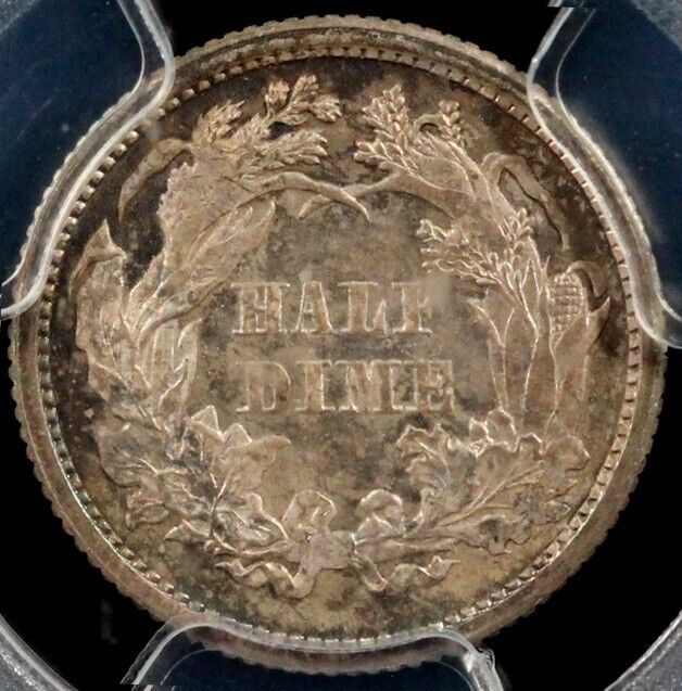 1872 H10c Seated Liberty Half Dime PCGS MS 65