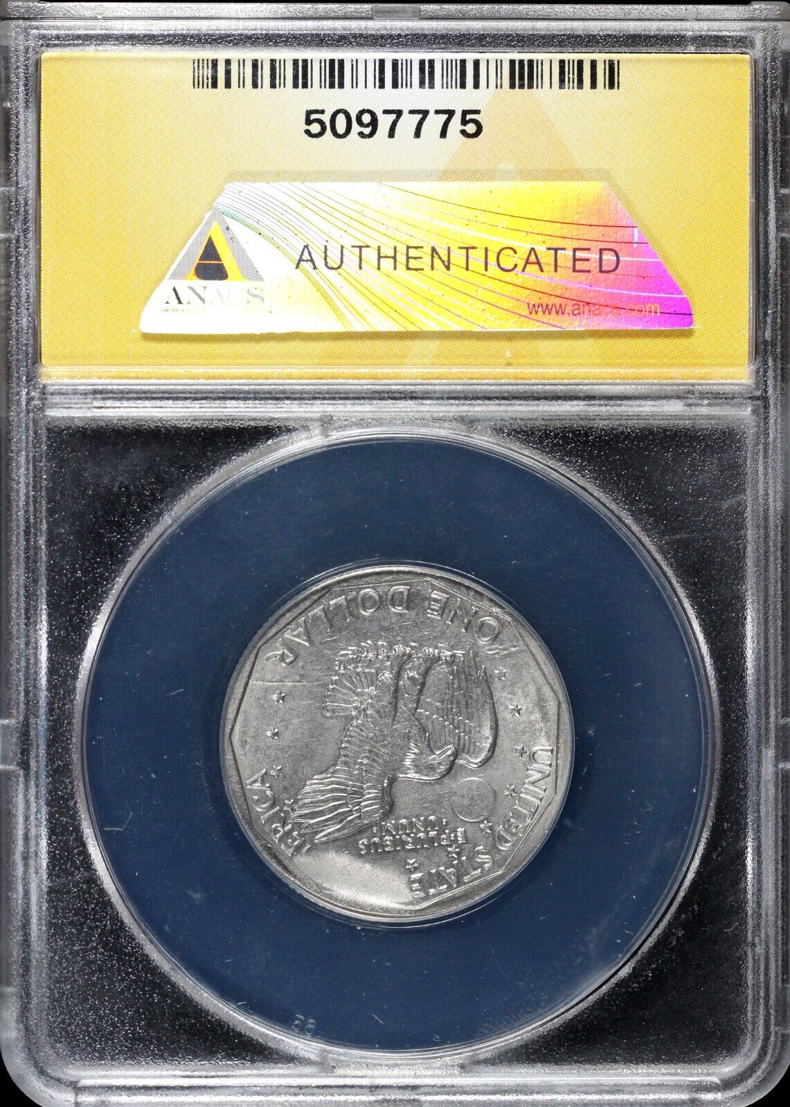 No Date Susan B. Anthony Dollar MAJOR DIE BREAK ANACS MS 64