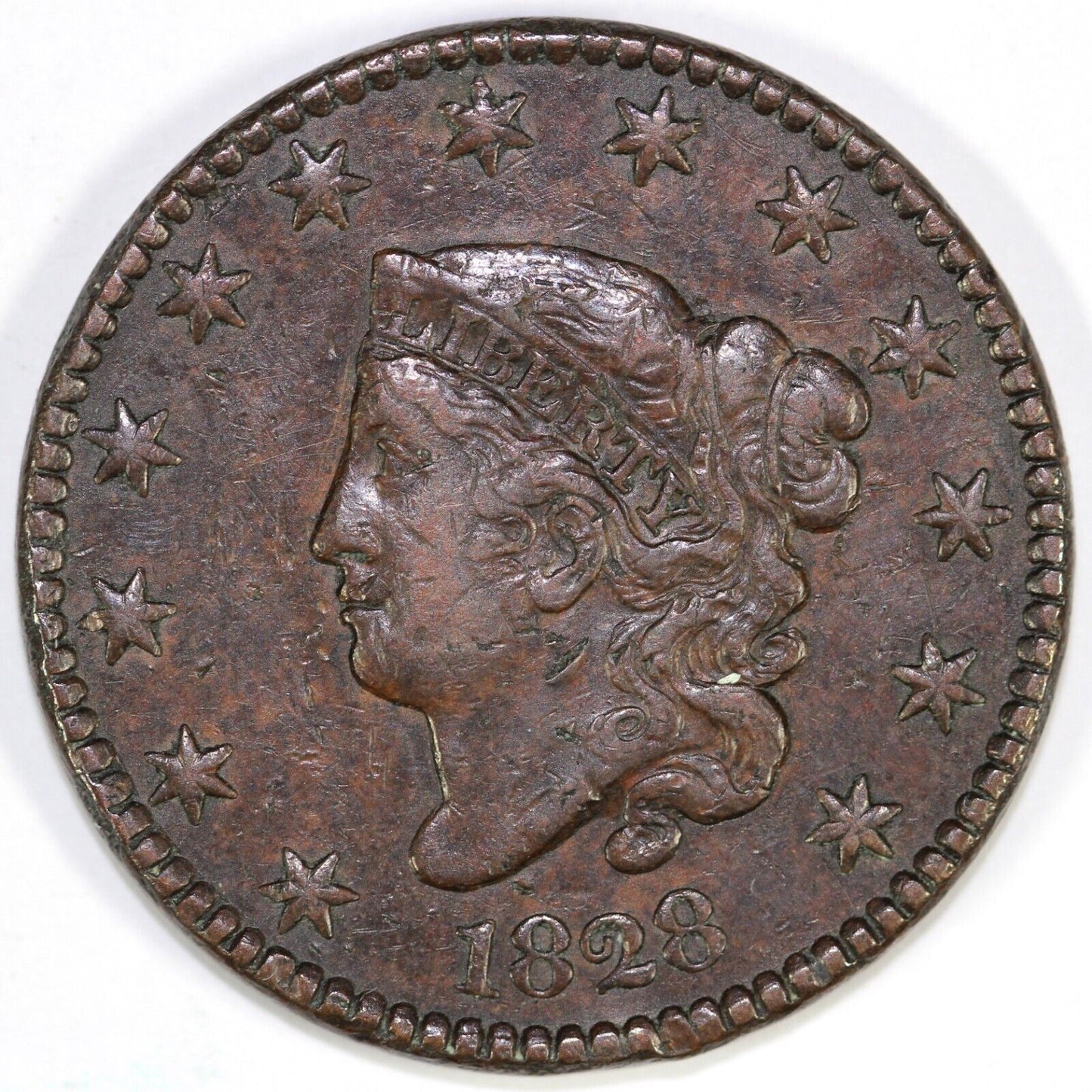 1828 1c Matron Head Large Cent