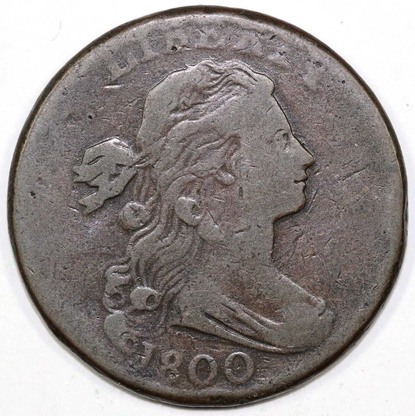 1800 1c S-205 Draped Bust Large Cent