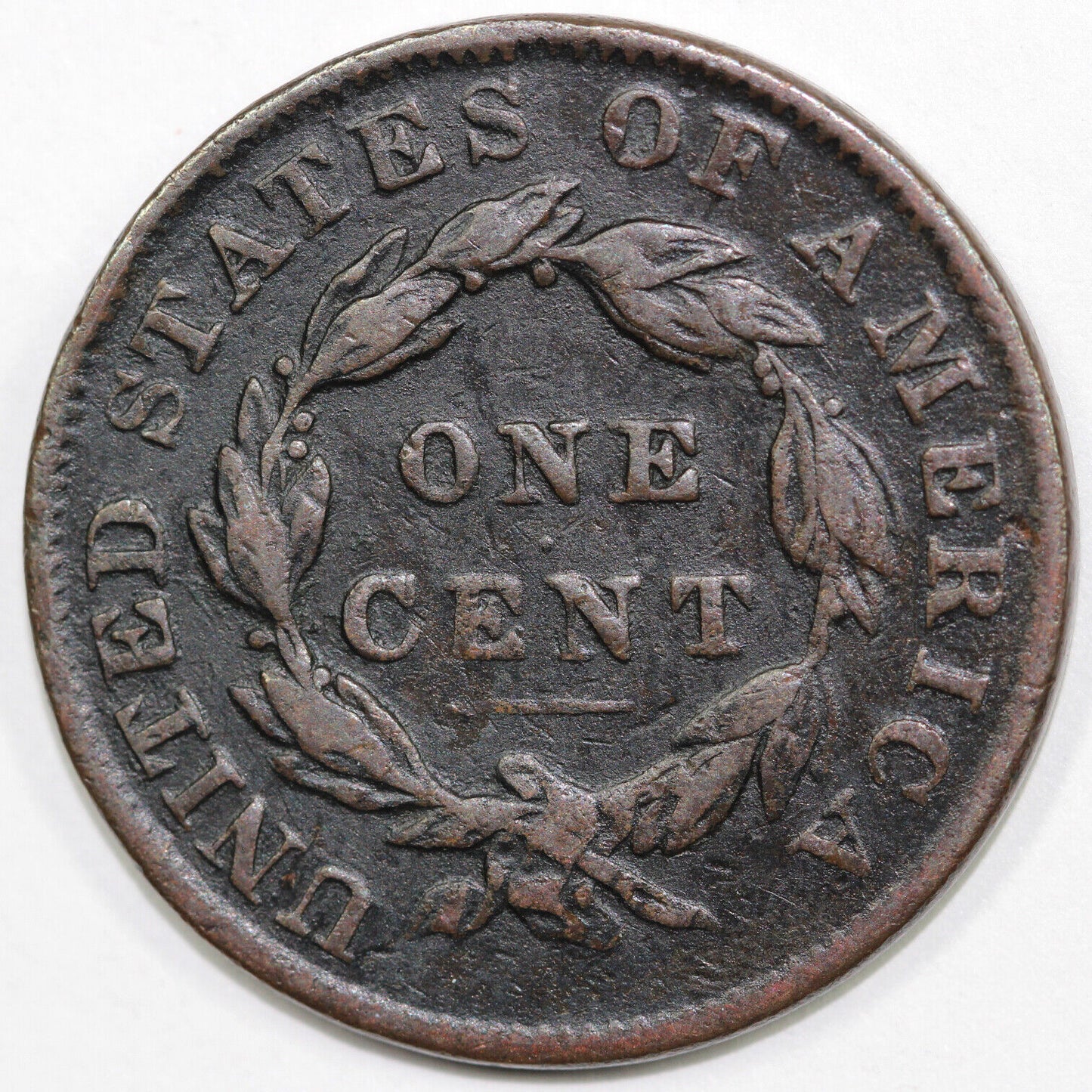 1835 1c N-3 Coronet or Matron Head Large Cent