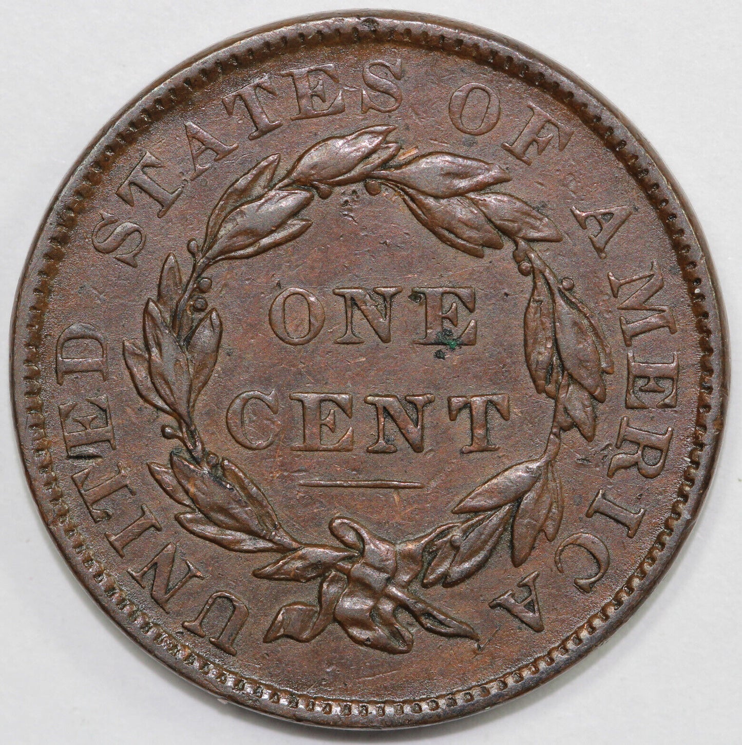 1837 1c N-2 Coronet or Matron Head Large Cent