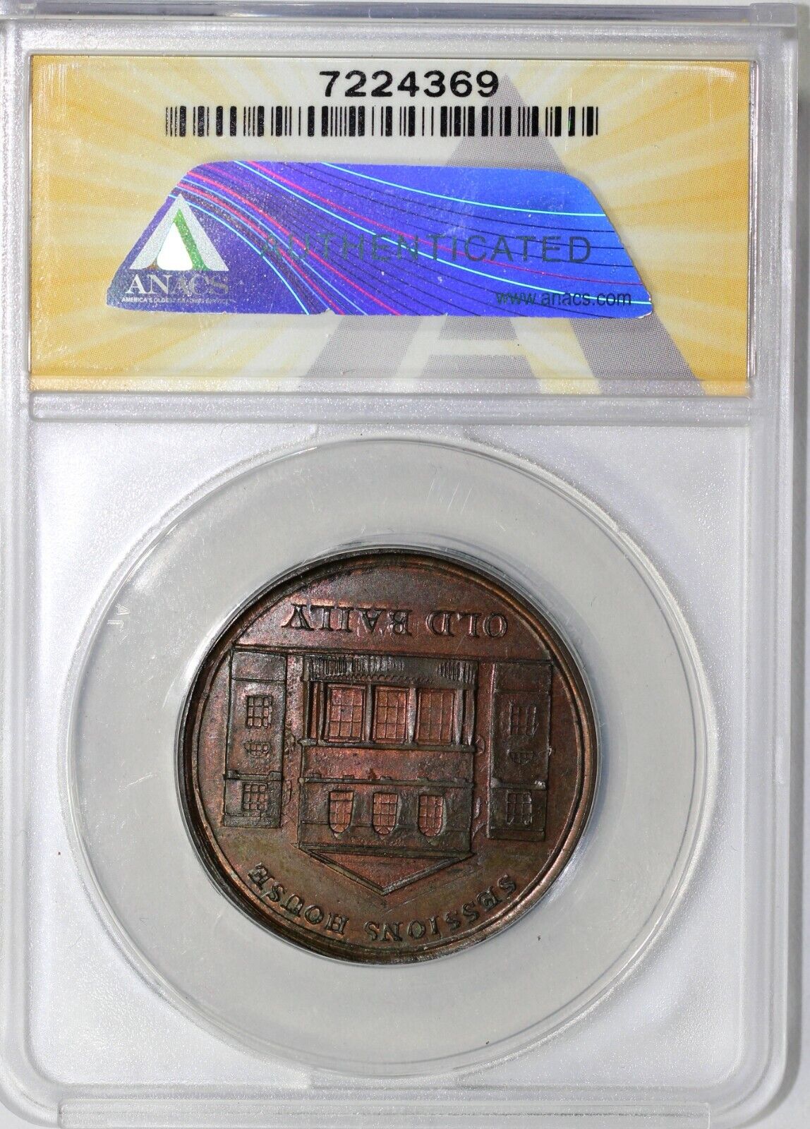 No Date Middlesex Spence Great Britain Sessions House Token ANACS MS 63 BN