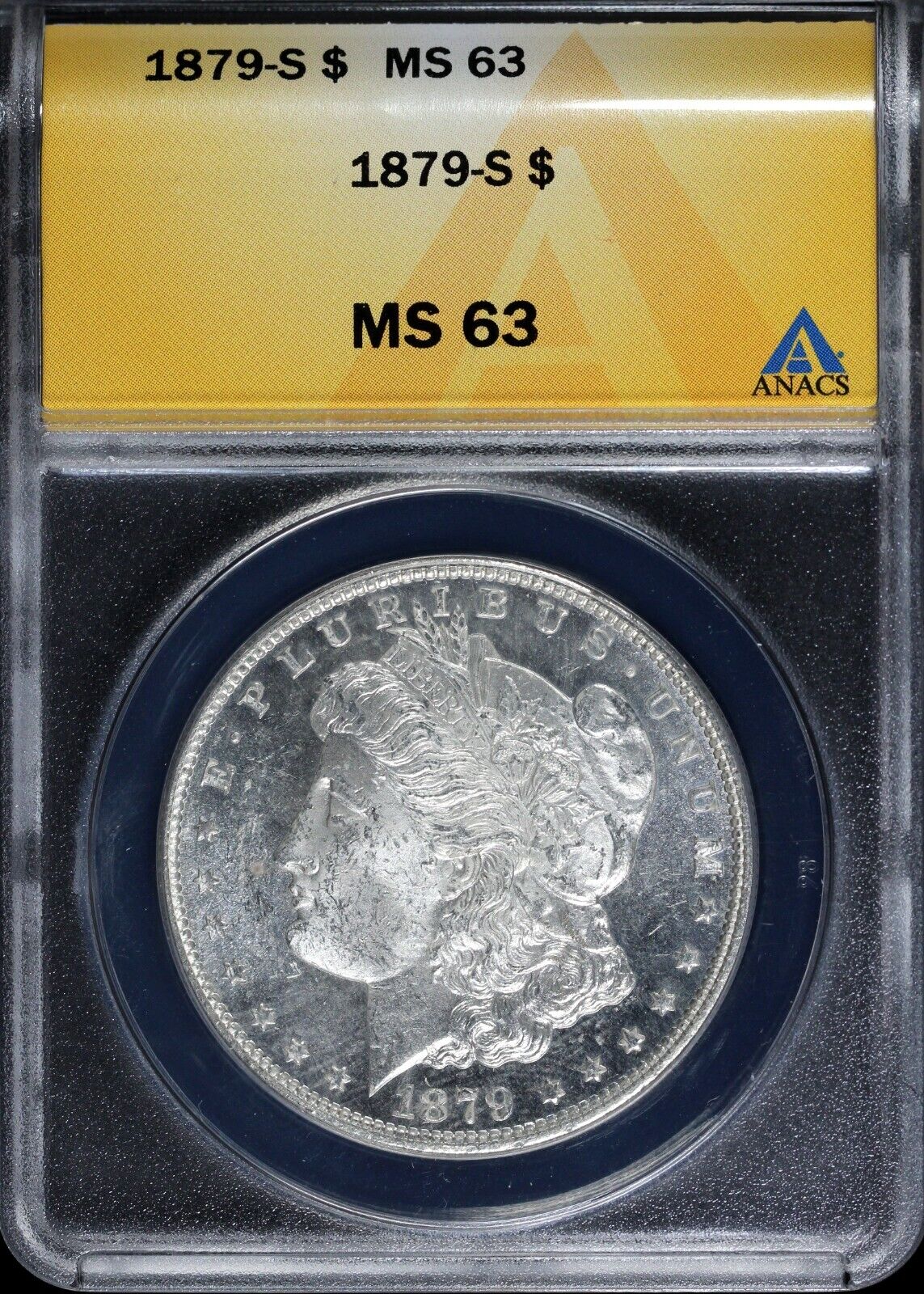 1879-S $1 Morgan Dollar ANACS MS 63
