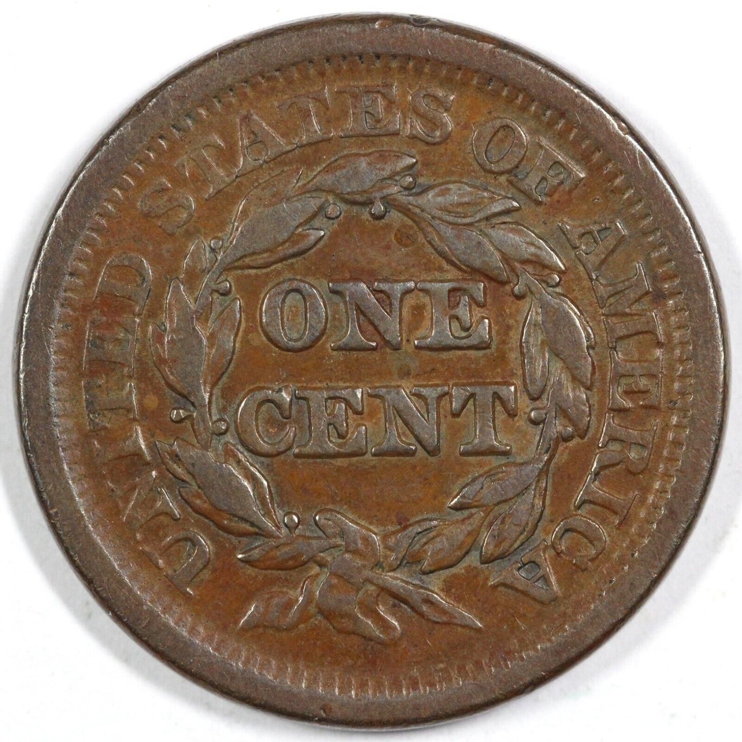 1851 1c N-27 Braided Hair Large Cent