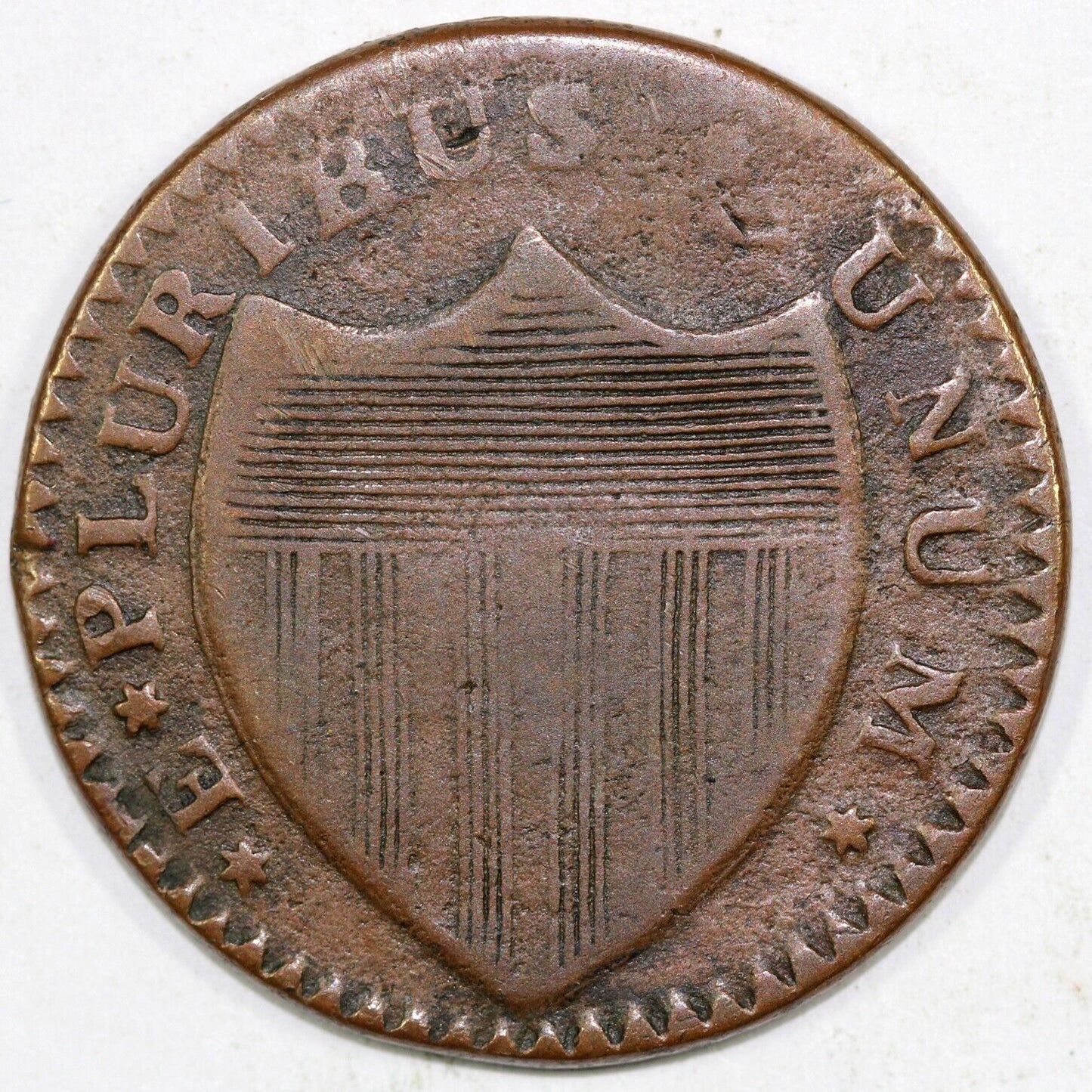 1786 1/2p M.21-N New Jersey Colonial Half Penny