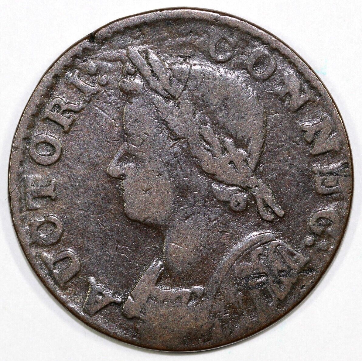 1786 1c M-5.4-O.1 Connecticut Colonial Copper Coin