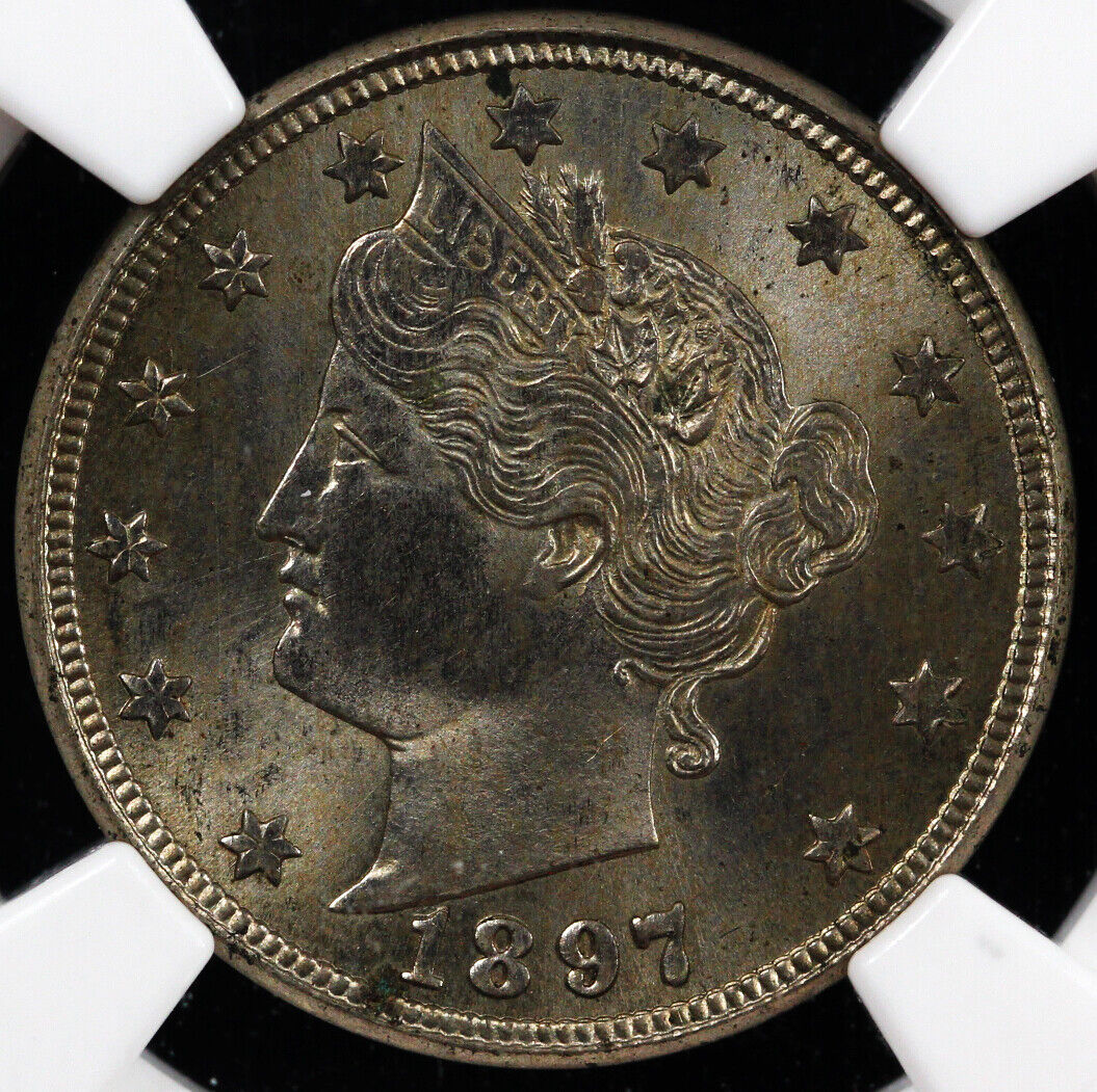 1897 5c Liberty Nickel NGC MS 63