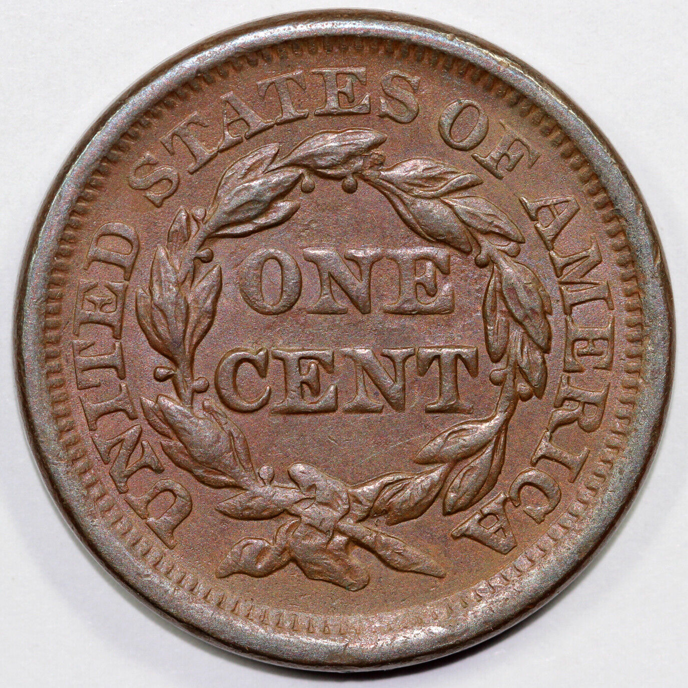 1856 1c N-14 Braided Hair Large Cent