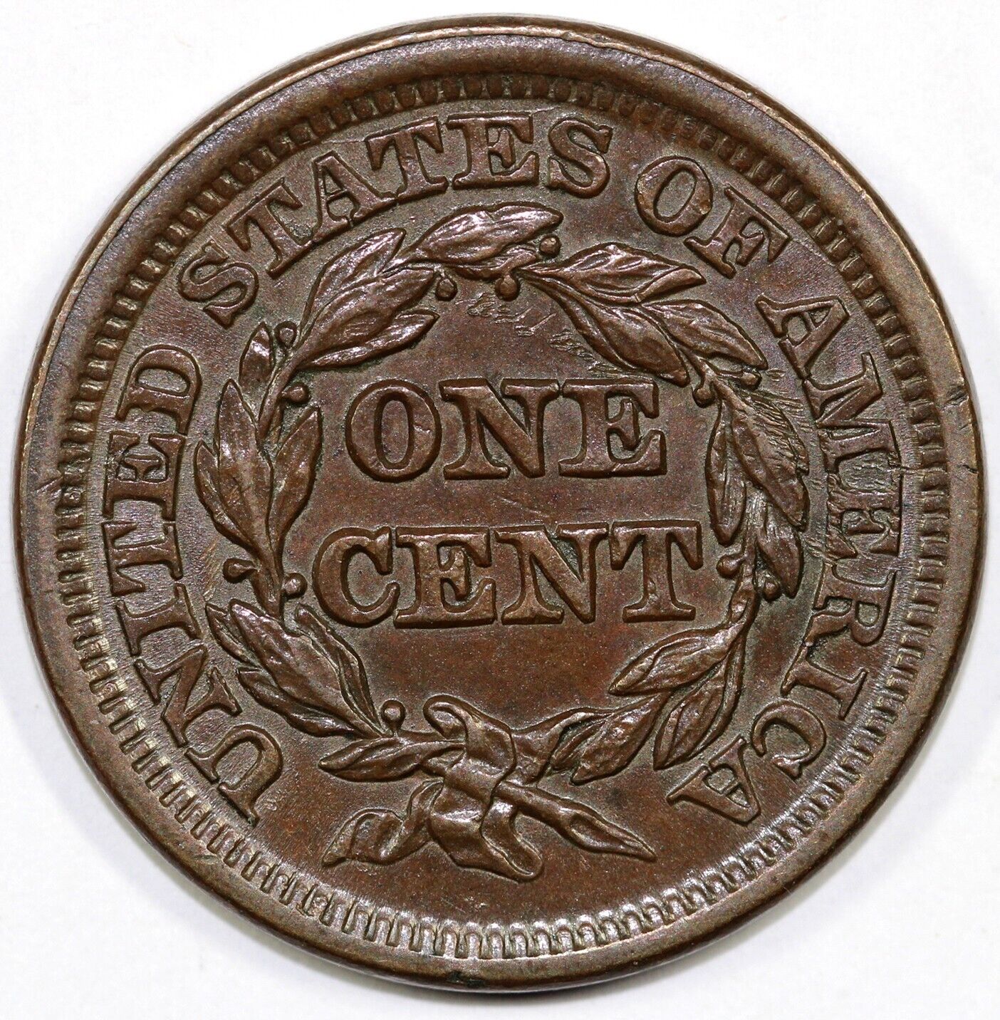 1847 1c N-14 Braided Hair Large Cent