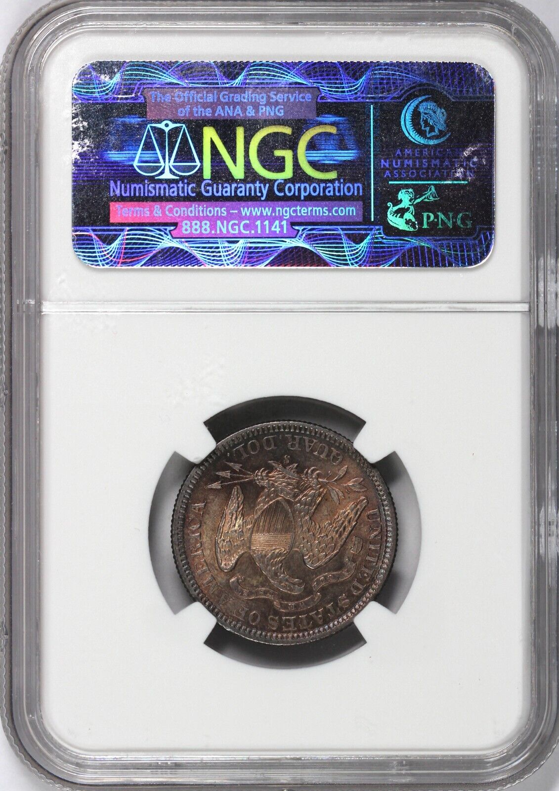 1877-S 25c Seated Liberty Quarter NGC MS 64