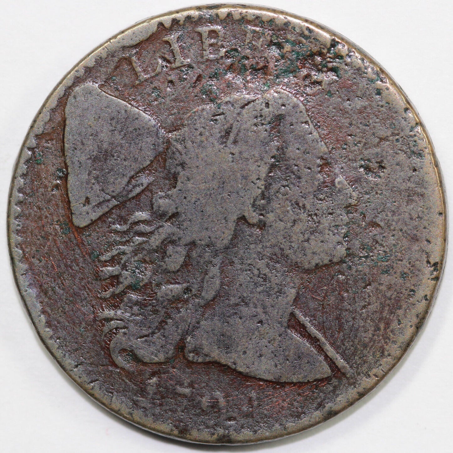 1794 1c S-34 Liberty Cap Large Cent * Mid Die State*