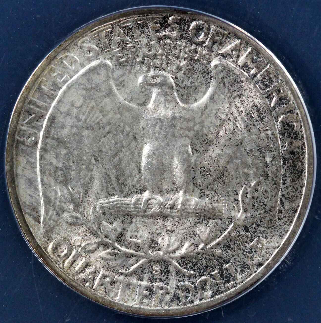 1942-S 25c Washington Quarter ANACS MS 65 *Toning*