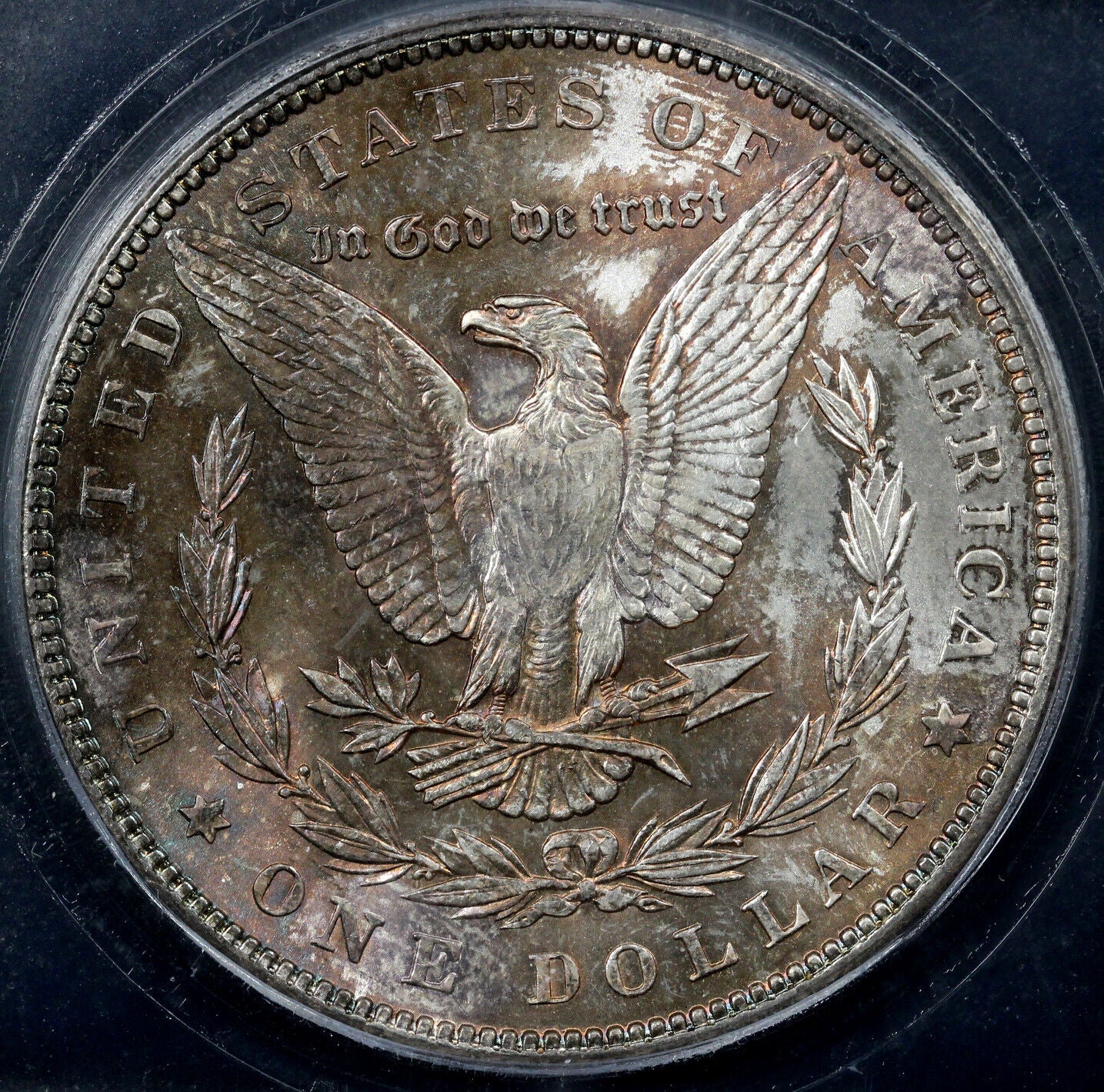 1887 $1 Morgan Dollar ICG MS 64+ *Color*