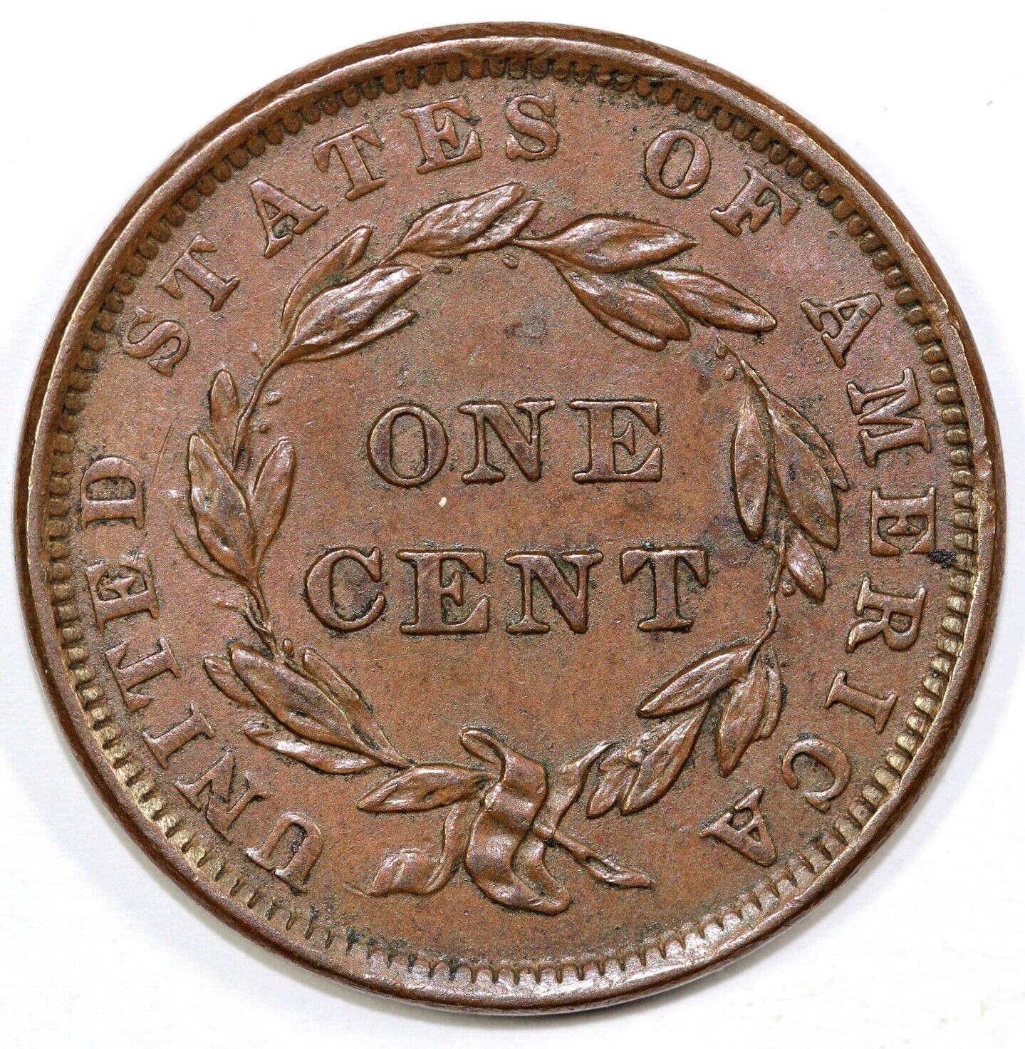 1839 1c N-10 Matron Head Large Cent