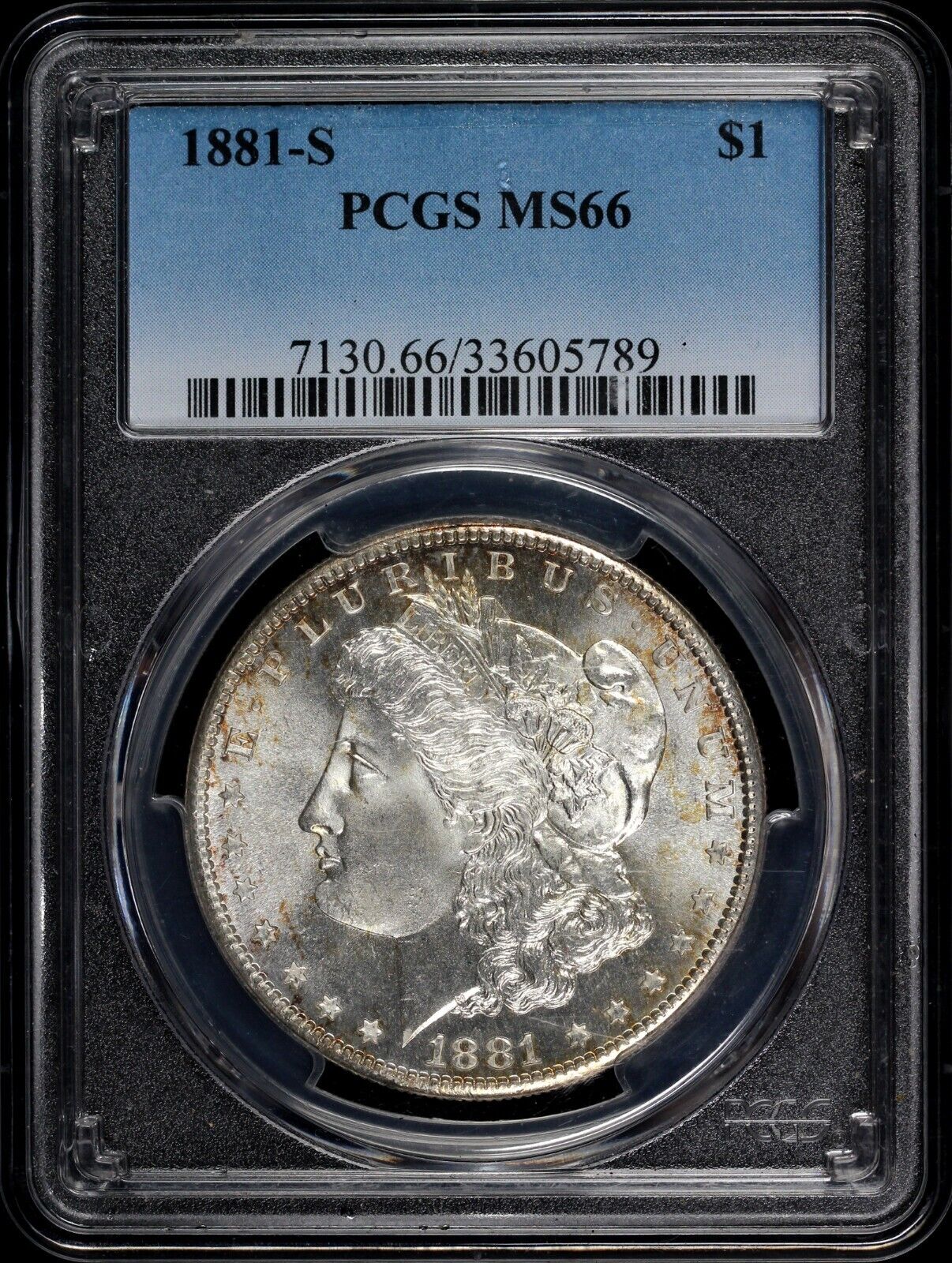 1881-S $1 Morgan Dollar PCGS MS 66