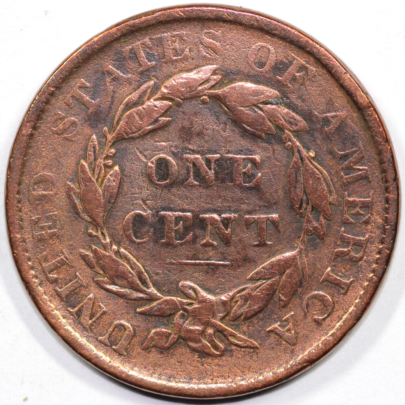 1837 1c N-2 Coronet or Matron Head Large Cent *Die State B*