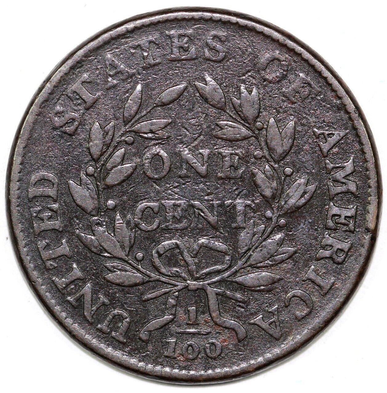 1800 1c S-208 Draped Bust Large Cent