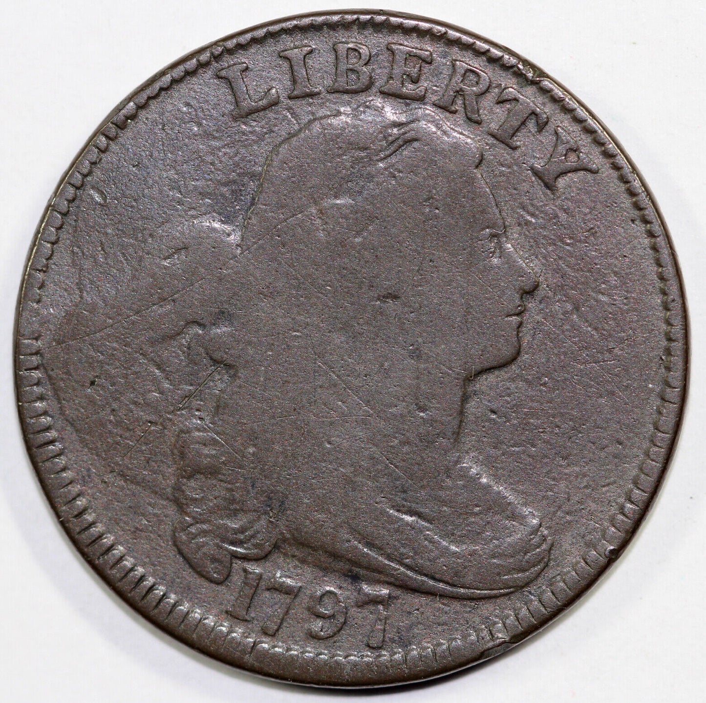 1797 1c S-121b Draped Bust Large Cent