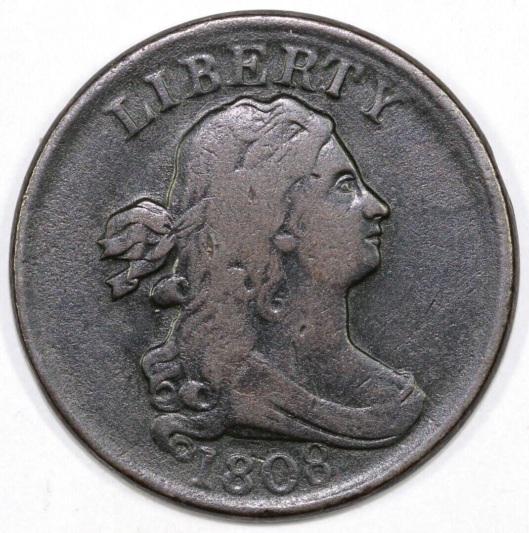 1808 1/2c C-3 Draped Bust Half Cent