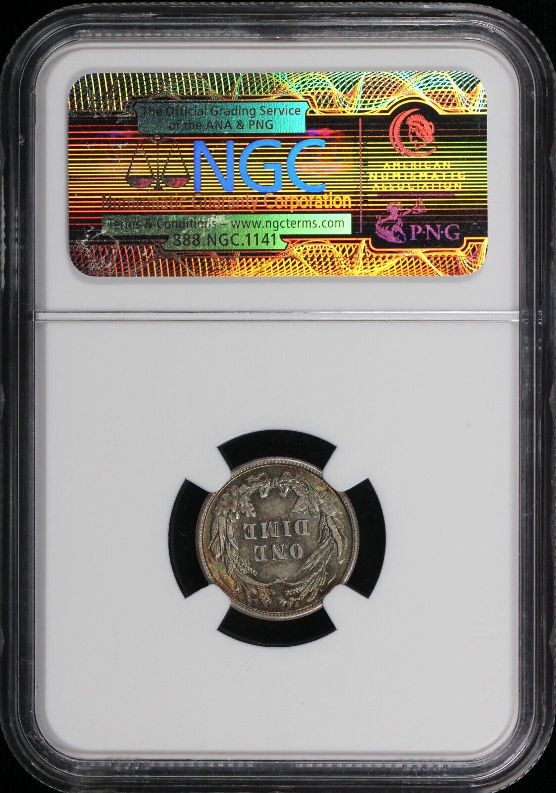1905 10c Barber Dime NGC MS 63