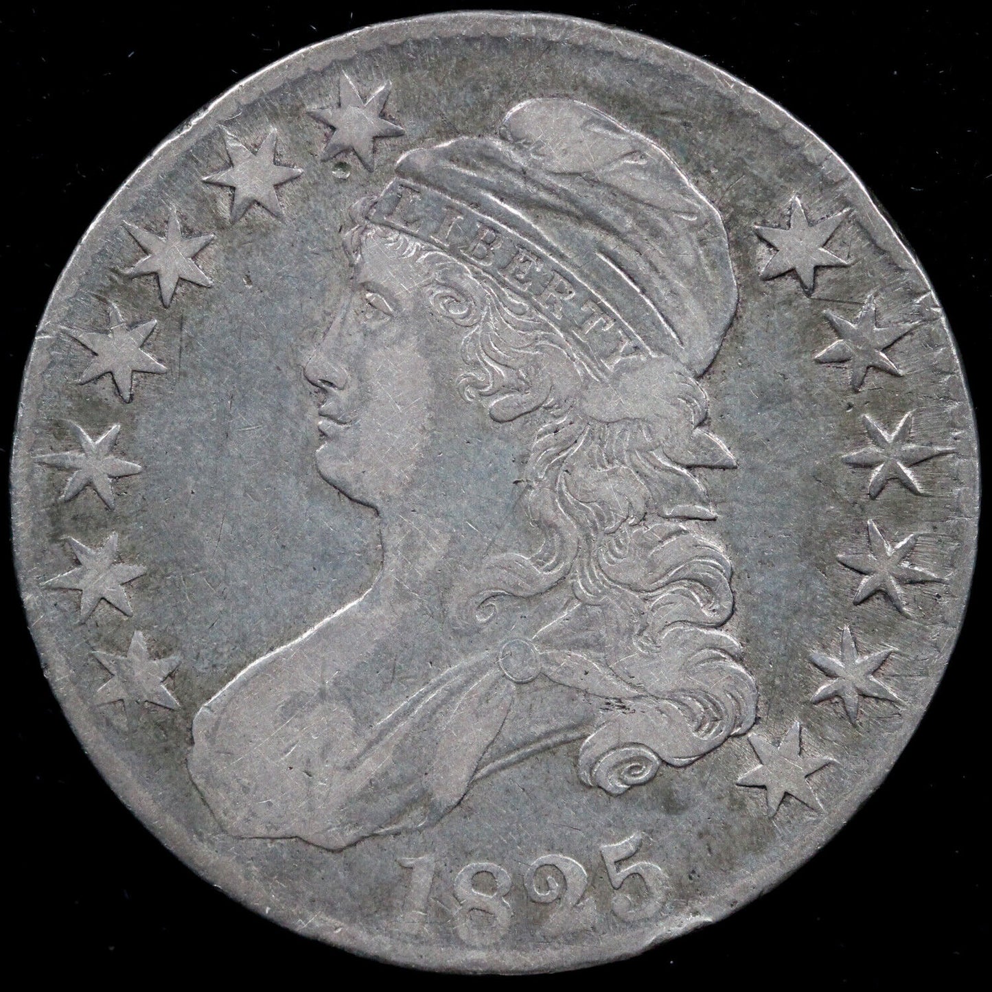 1825 50c O-116 Capped Bust Half Dollar