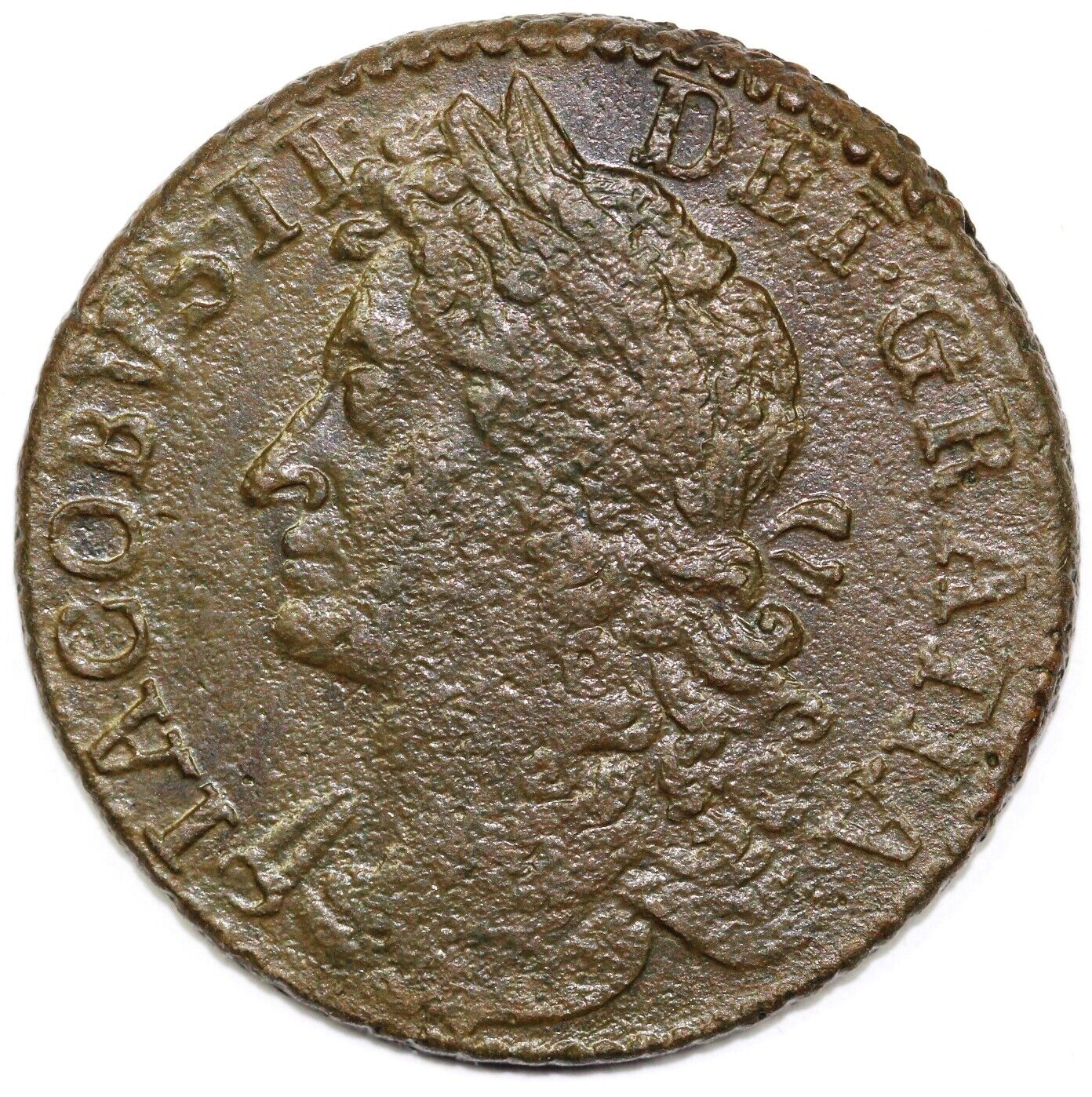 1689 1c Dei Gratia Irish Gun Money
