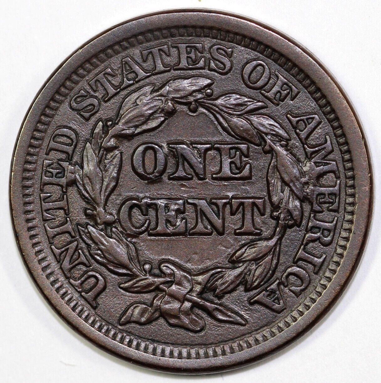 1849 1c N-2 Braided Hair Large Cent *EX; 2014 EAC Sale*