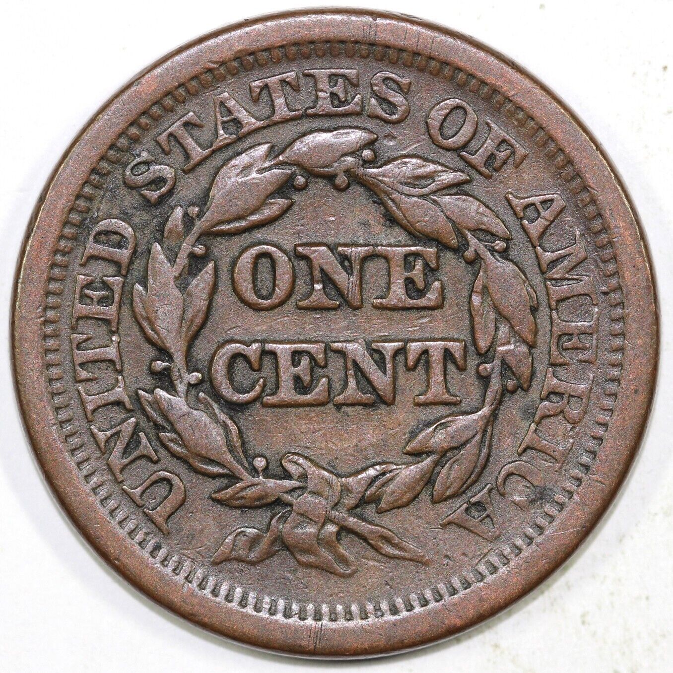 1851 1c N-1 Braided Hair Large Cent
