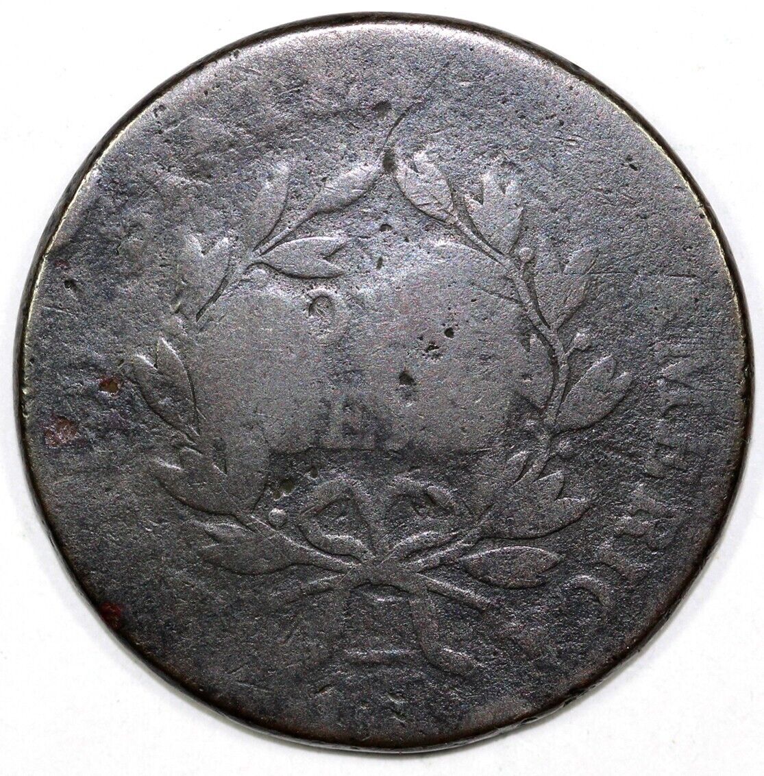 1801 1c NC-3 1/000 Draped Bust Large Cent *H H Counterstamp*